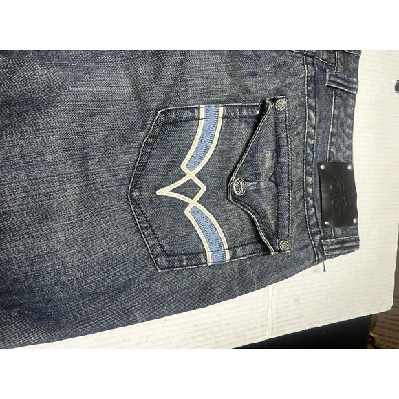 Affliction Black Label Premium Jeans Mens Size 38 Renegade Wash Distressed EUC - Picture 11 of 15